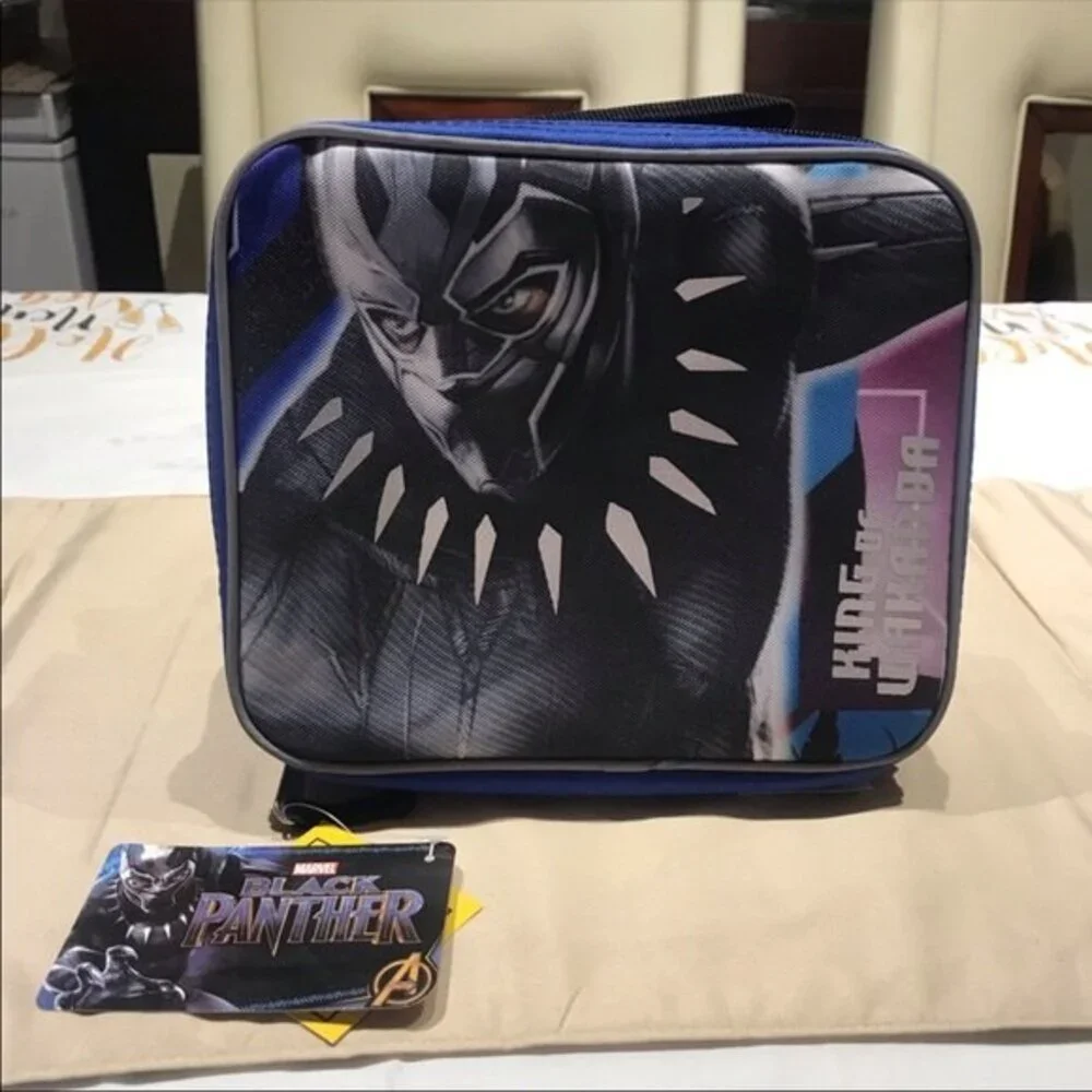 Marvel Black Panther Wakanda Lunch Box Bag Blue